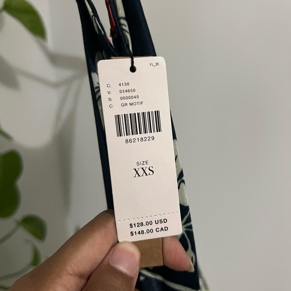 Anthropologie Navy Floral Maxi Dress - Picture 3 of 3